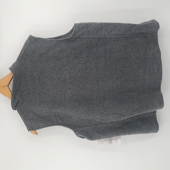 Gray Fleece Zip-Up Vest - Picture 4 of 5